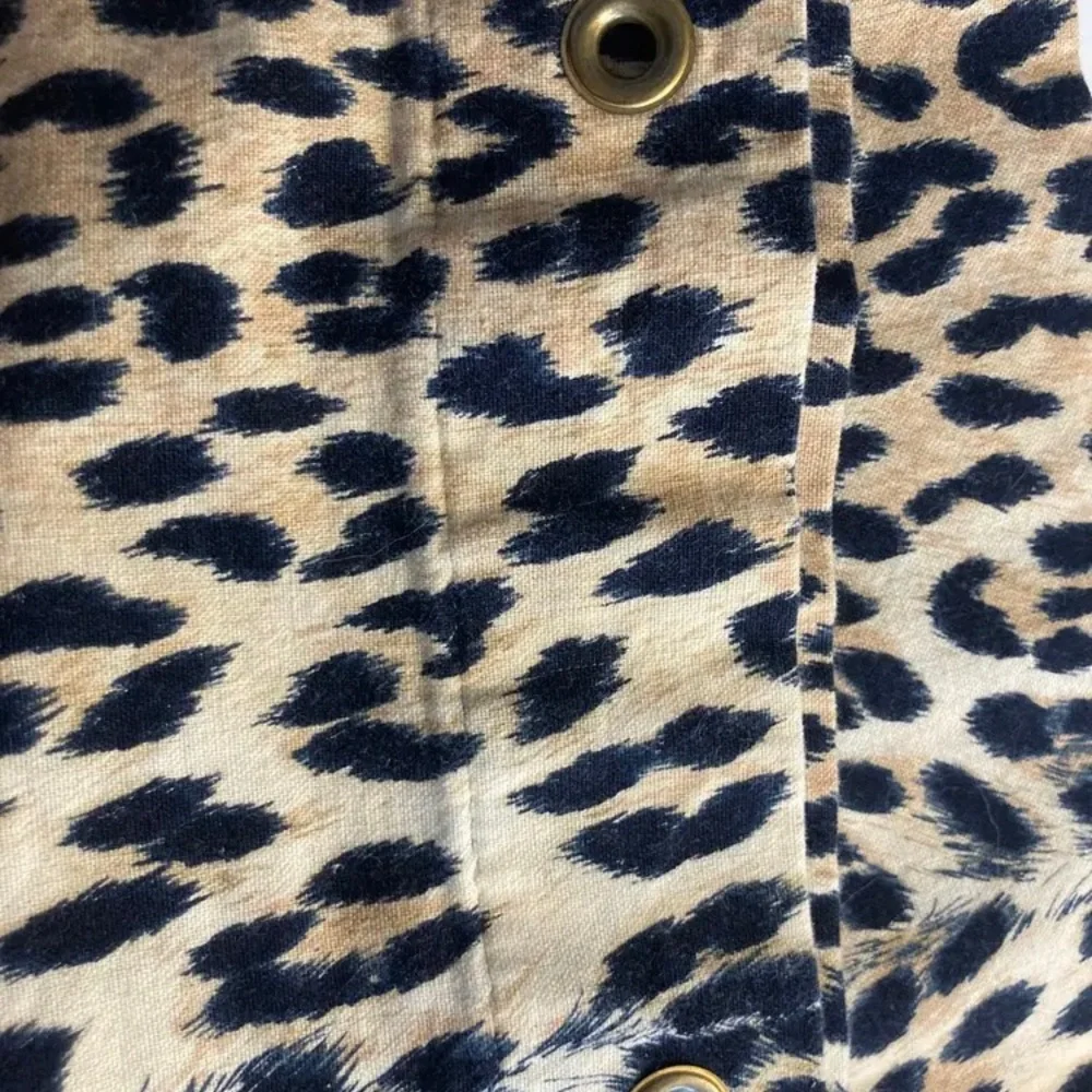 Custom Made Shower Curtain in Leopard Print Cotton